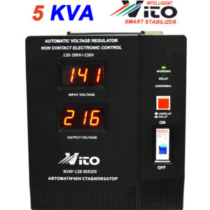 5 KVA НИСКОВОЛТАЖНИ МОНОФАЗНИ Стабилизатори на напрежение VITOLUX с Електронно управление, LED дисплей