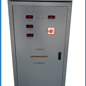 100 KVA  ТРИФАЗНИ Стабилизатори на ток и напрежение в диапазон 280V - 450V  VITOLUX със серво мотор и LED дисплей