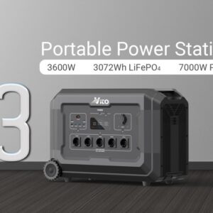 3600W Соларен Генератор за ток без гориво VITO S3 Power Station със 3072Wh Бързозарядна LiFeP04 батерия